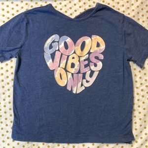 Carter’s girls size 8/8A blue graphic t-shirt